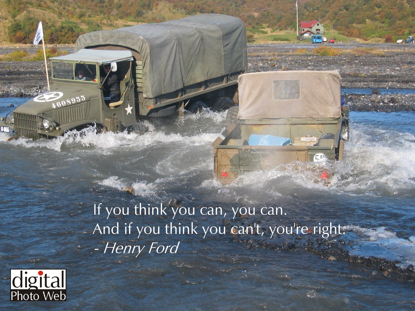 And if you think you can't you're right. -Henry Ford